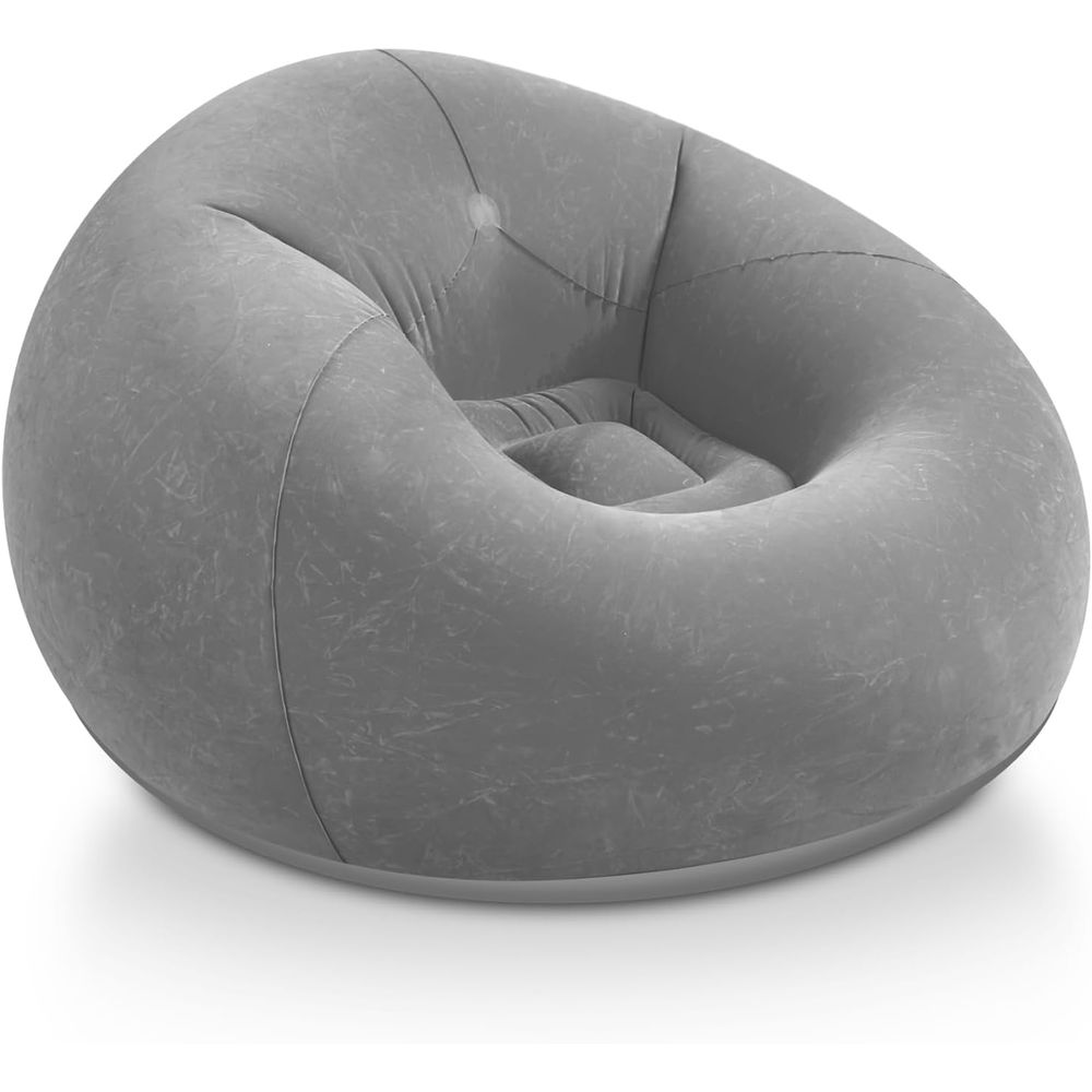 Kids Outdoor Movies - Sillones Inflables Tipo Puff, Sofá Gris