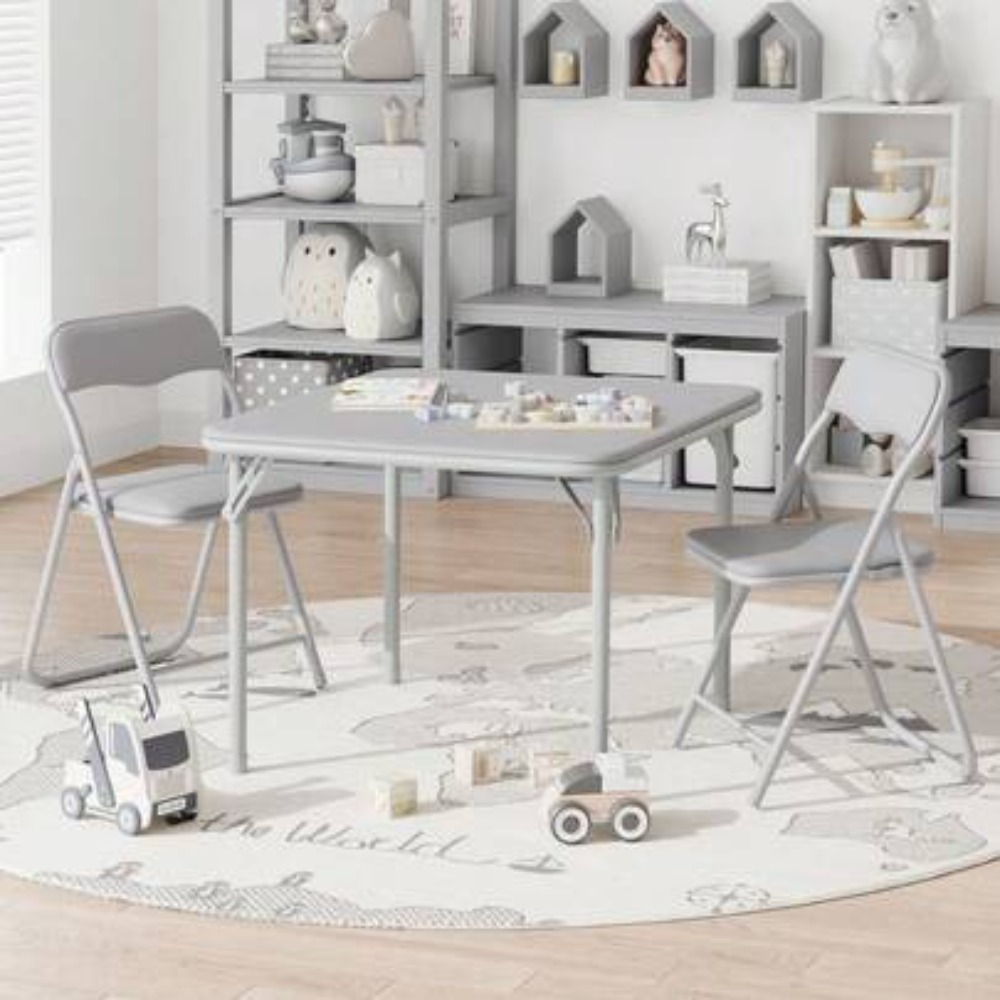 Kids Outdoor Table And Chair Set - Juego de Mesa y Sillas Plegables