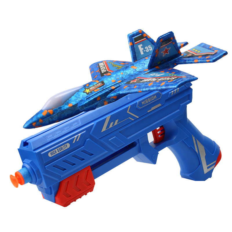 Kids Outdoor Fun - Avión catapulta de espuma lanzador F-35