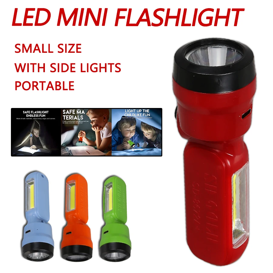Children'S Outdoor - Mini linterna para niños COB +
