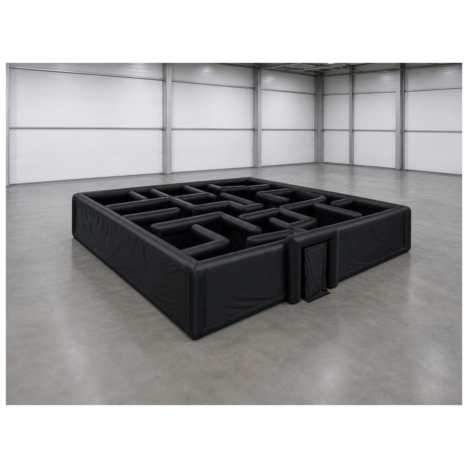 Kids Outdoor Fun - Laberinto Inflable Negro Grande y Liso