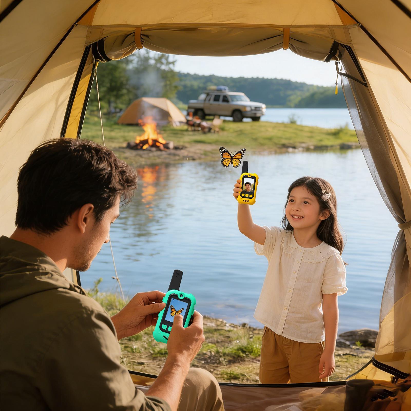 Kids Outdoor Voices - Walkie Talkies para niños, cambiador de