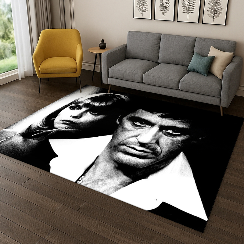 Kids Outdoor Movies - Alfombra 3D de Scarface, Película Clásica,