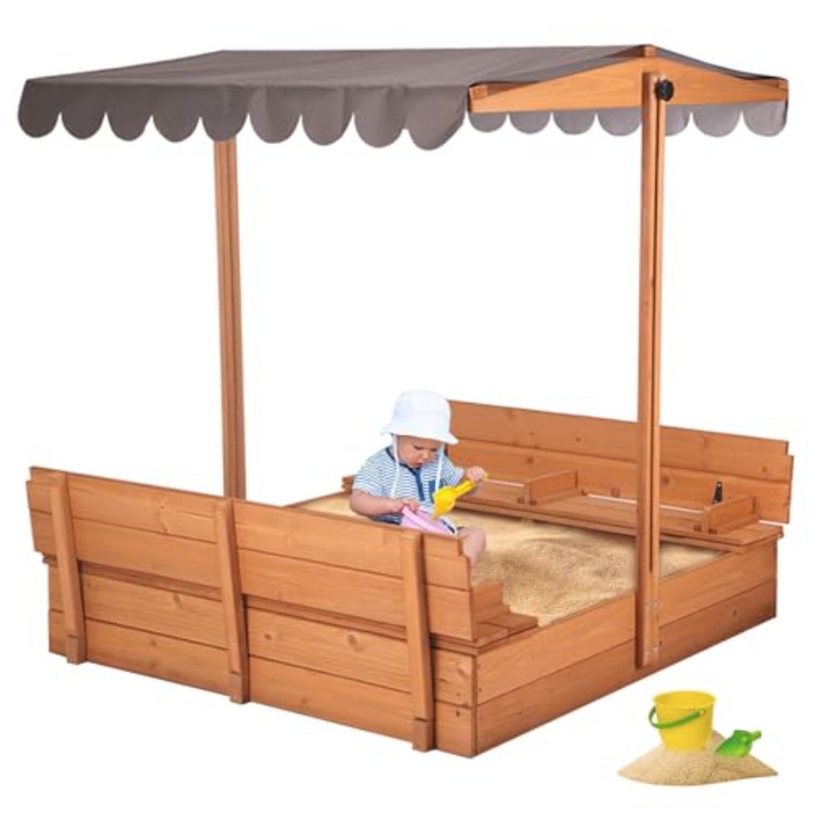 Mesa de arena para exteriores  - Kids Outdoor Bench Table reseña y precio