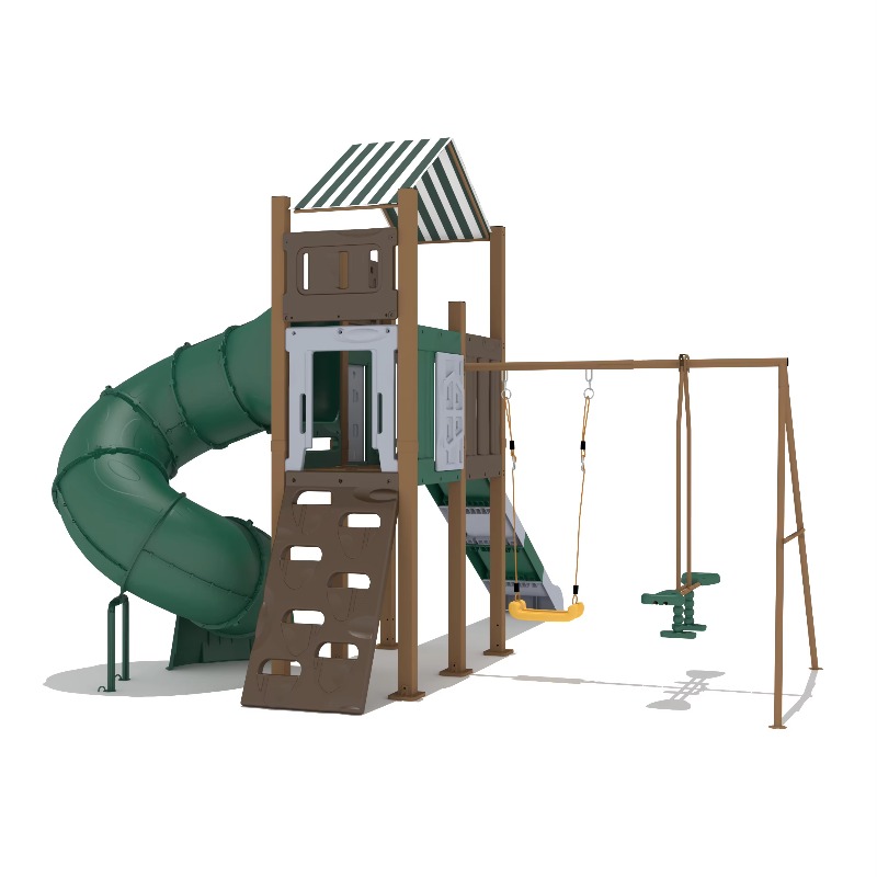 Tobogán Infantil Ecológico de  - Kids Outdoor Wooden Playhouse reseña y precio