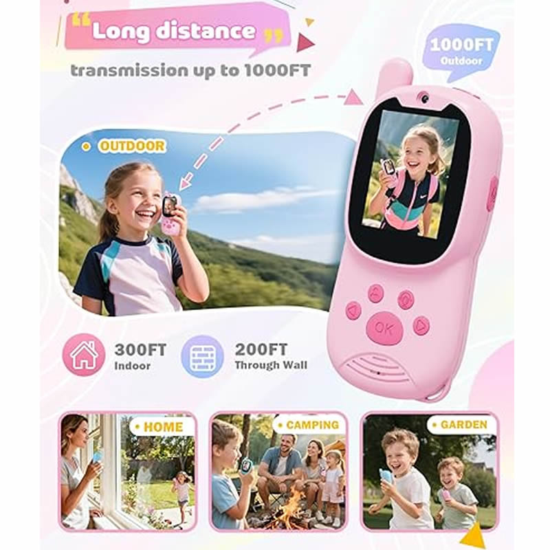 Walkie-Talkie (Paquete de 2) p - Kids Outdoor Voices reseña y precio