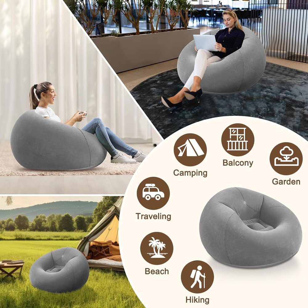 Sillones Inflables Tipo Puff,  - Kids Outdoor Movies reseña y precio