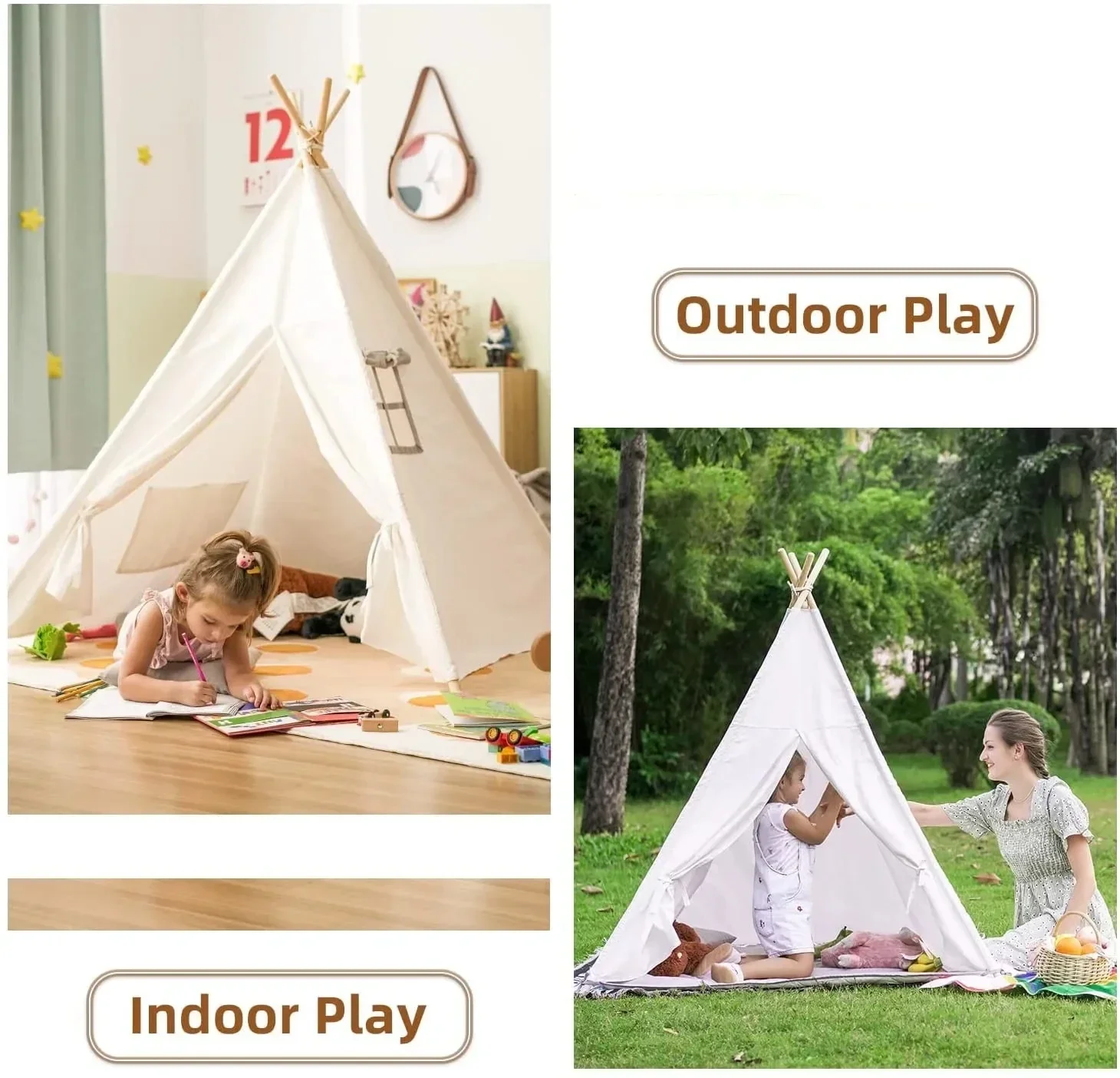 Wigwam-casa de juegos para niñ - Kids Outdoor Play Table reseña y precio