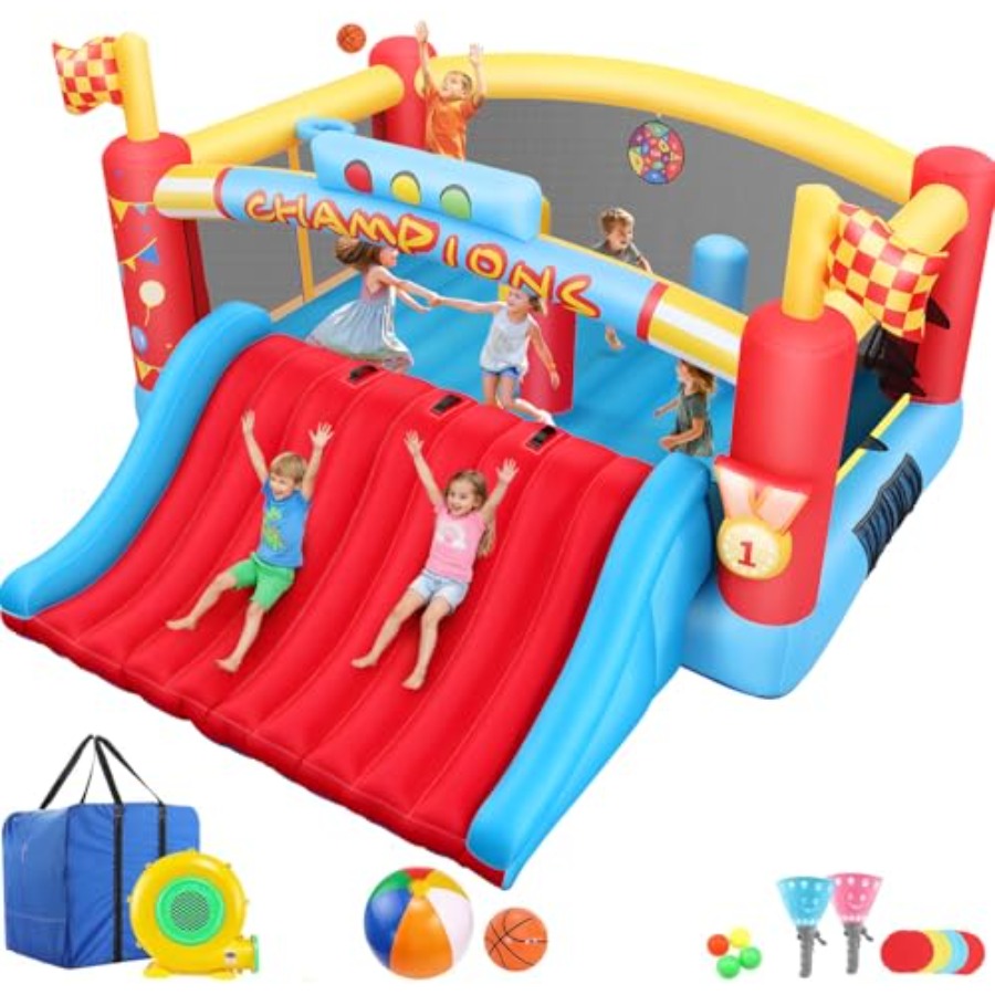Gran Casa de Brinco Inflable p - Basketball Hoop Outdoor reseña y precio