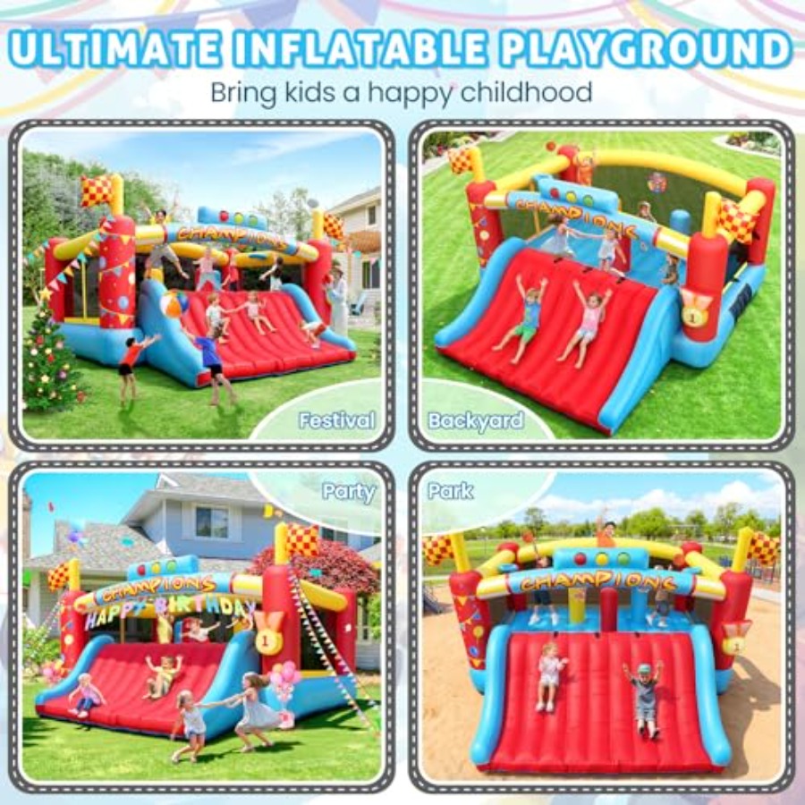 Gran Casa de Brinco Inflable p - Basketball Hoop Outdoor reseña y precio