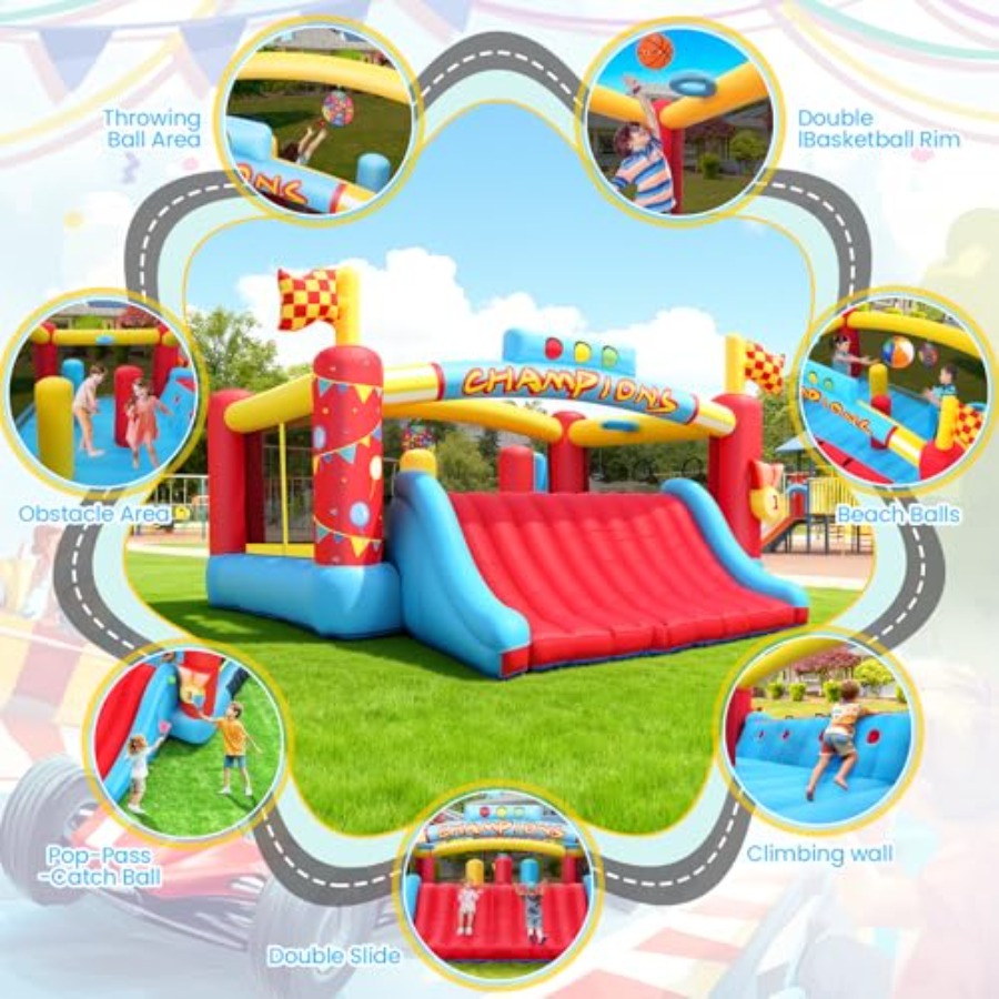 Gran Casa de Brinco Inflable p - Basketball Hoop Outdoor reseña y precio