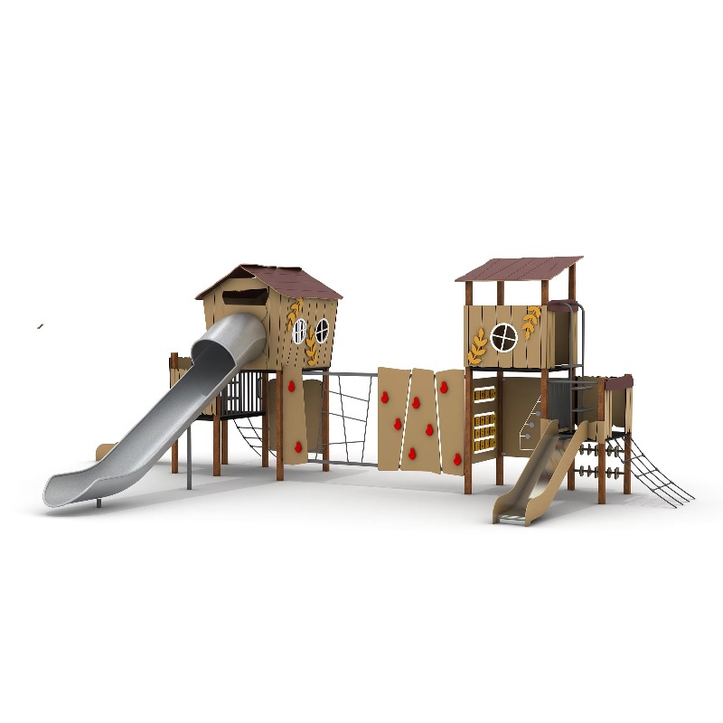 Conjunto de juegos de madera p - Kids Outdoor Wooden Playhouse reseña y precio