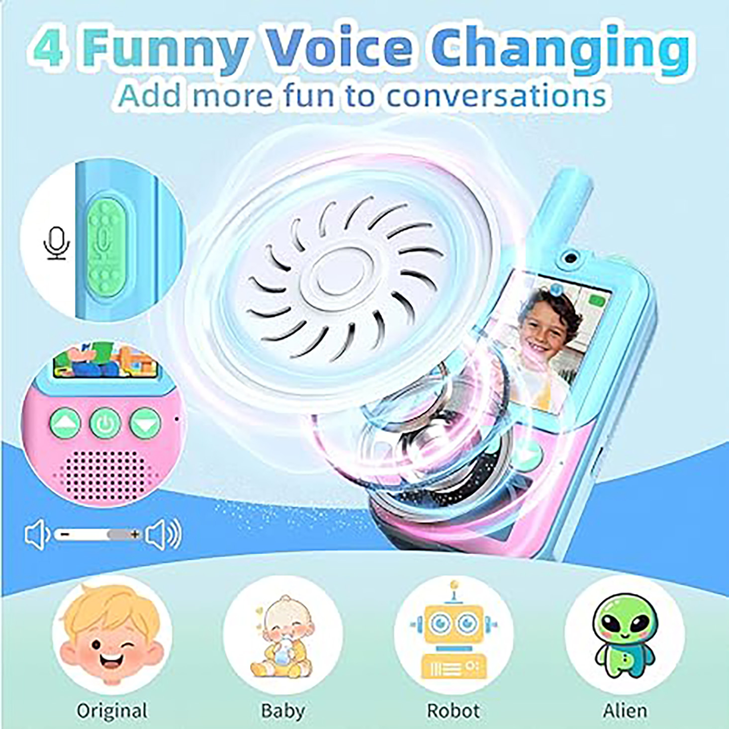 Walkie Talkies Recargables par - Kids Outdoor Voices reseña y precio