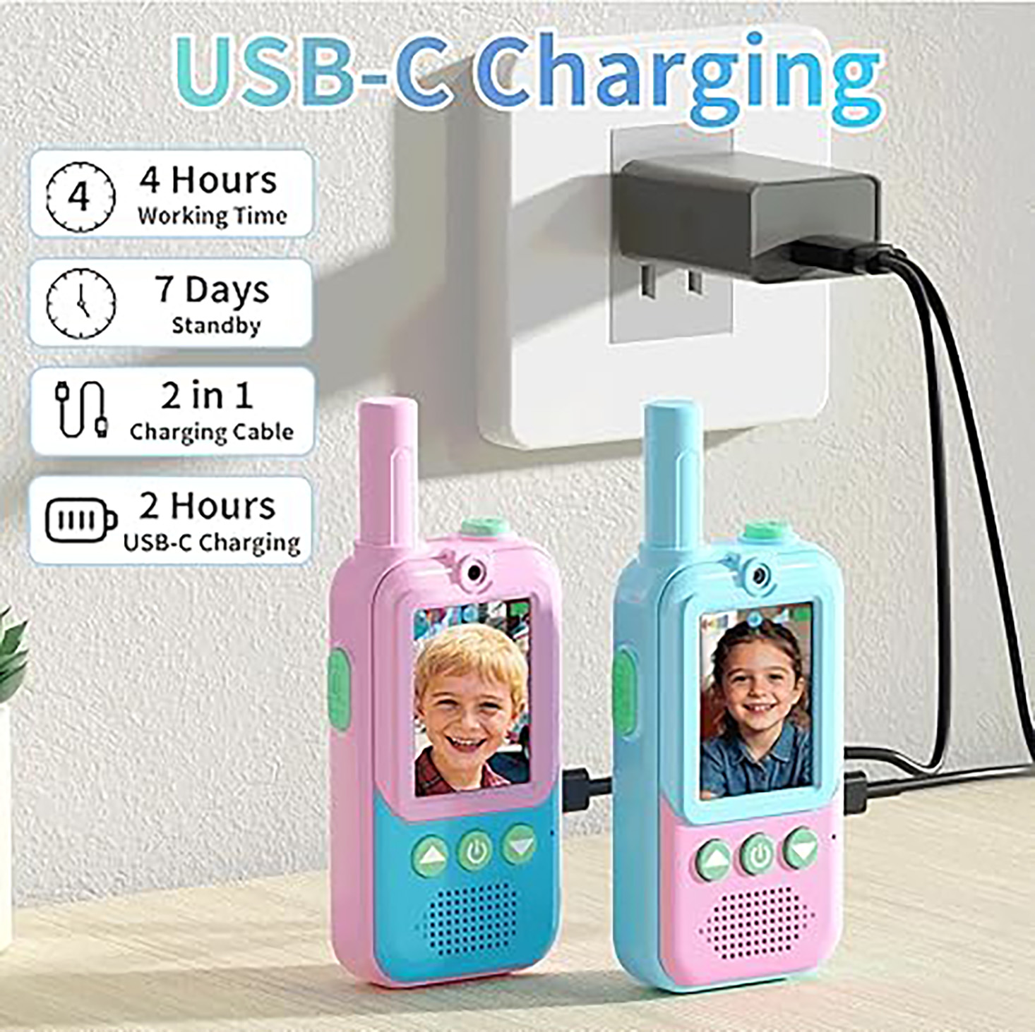 Walkie Talkies Recargables par - Kids Outdoor Voices reseña y precio