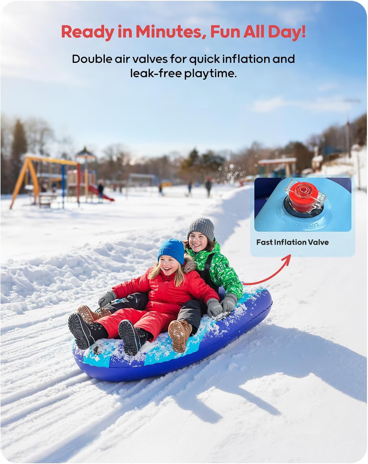 Trineo de Nieve Inflable de PV - Outdoor Toys For Kids reseña y precio