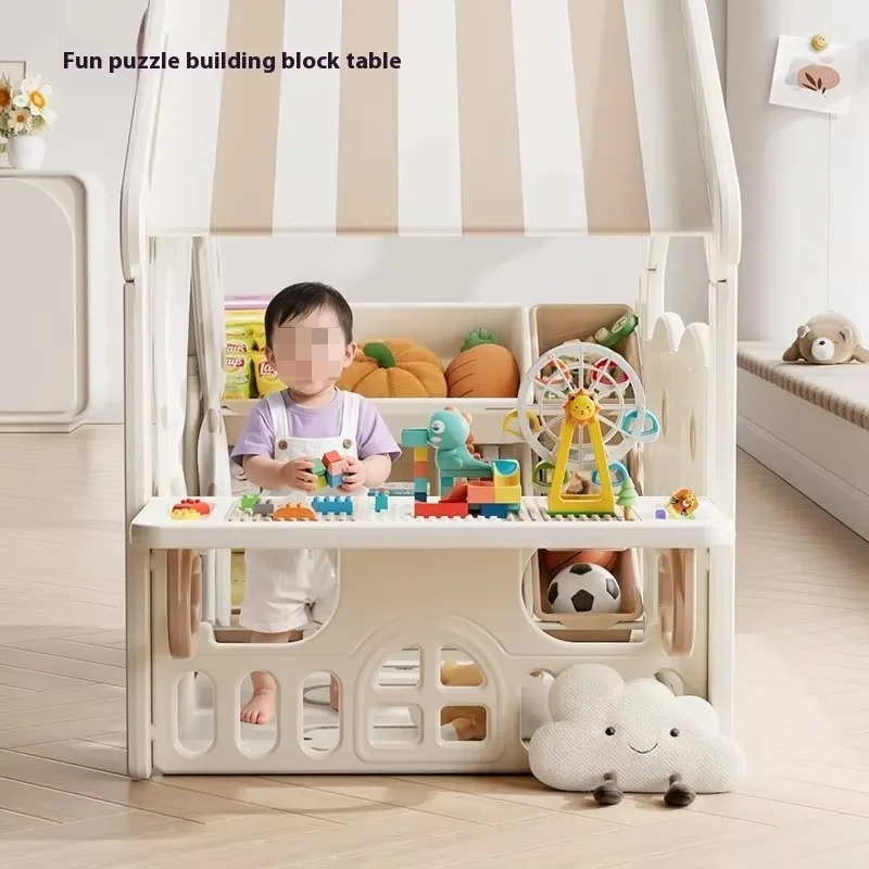 Moderna Casa de Juegos de Plás - Kids Outdoor Wooden Playhouse reseña y precio
