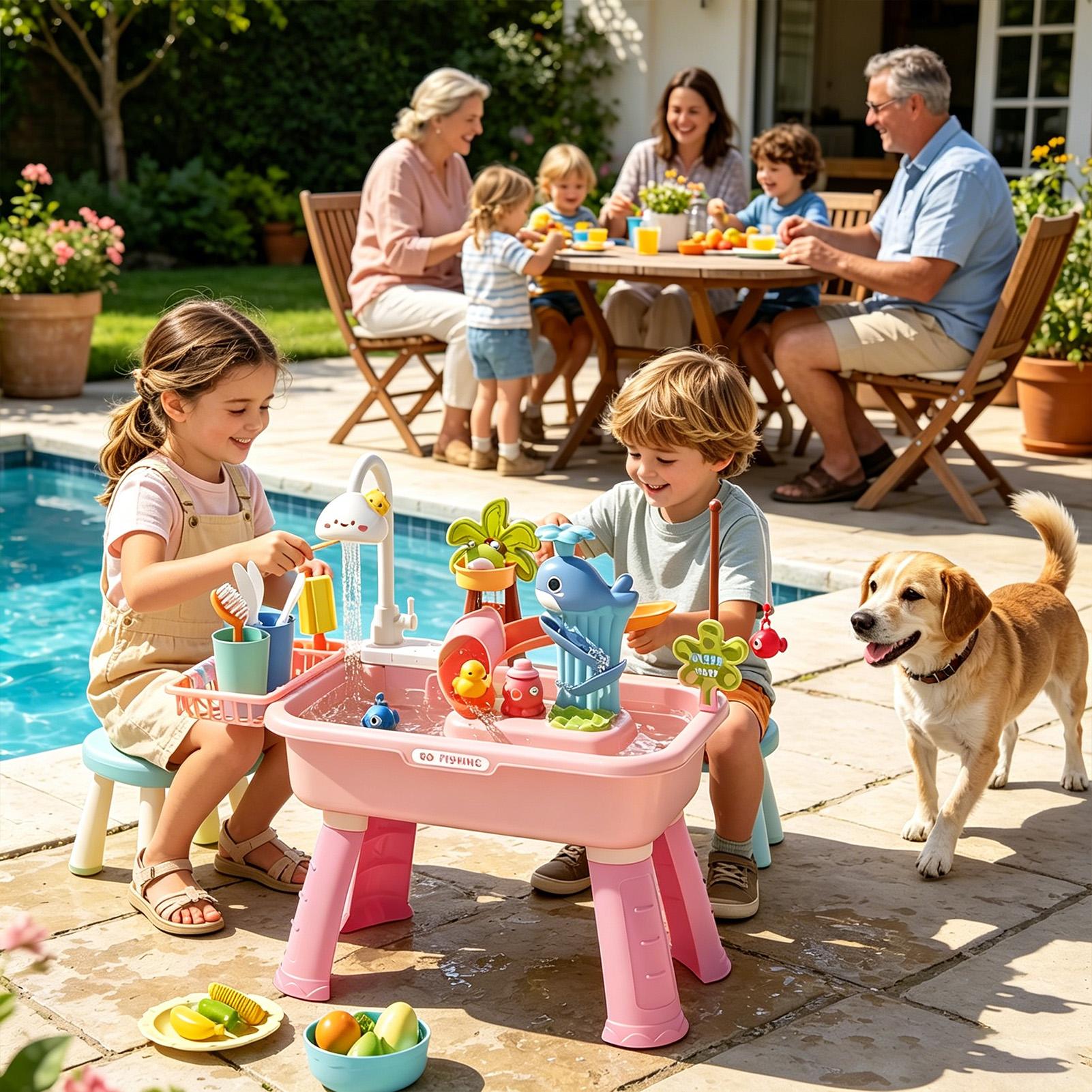 Mesa de Agua para Niños con Bo - Kids Outdoor Play Table reseña y precio
