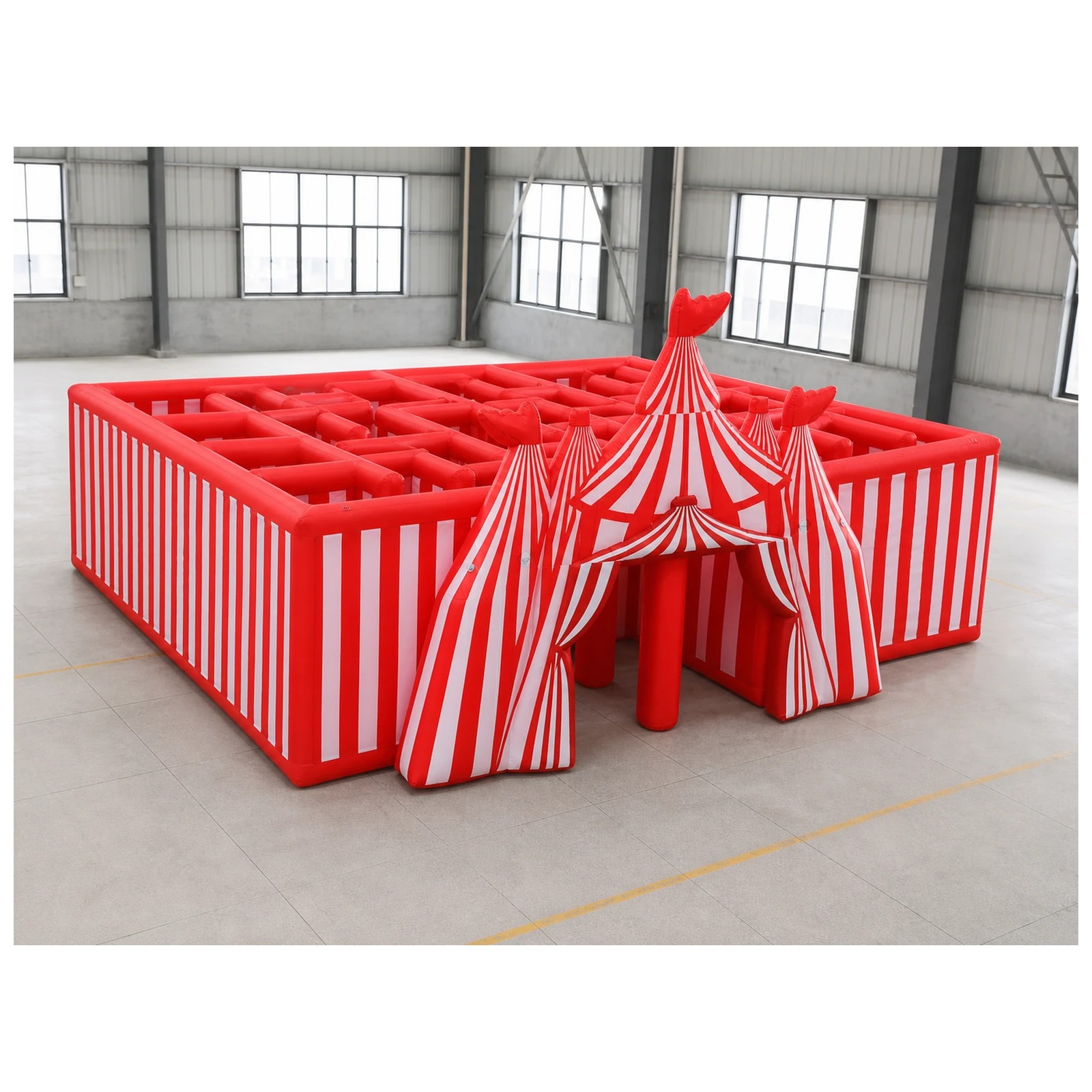 Gran Laberinto Inflable Rojo y - Kids Outdoor Venues reseña y precio