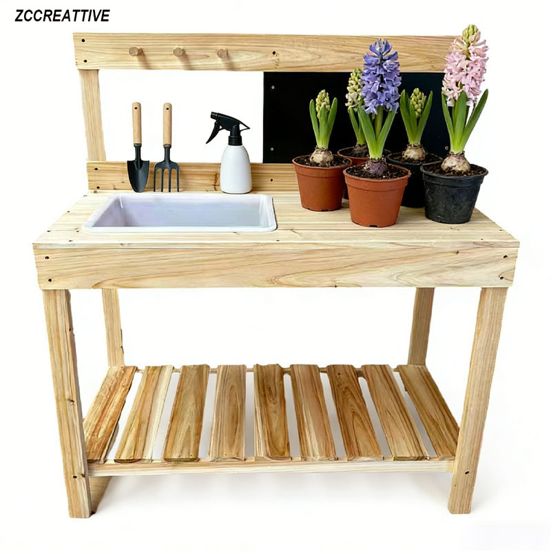 ZCCREATTIVE Bancos de Jardiner - Kids Outdoor Bench Table reseña y precio