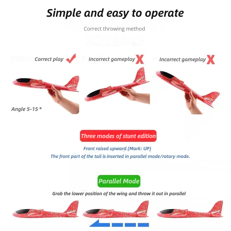 Avión grande de espuma de 48cm - Play Kids Outdoor reseña y precio