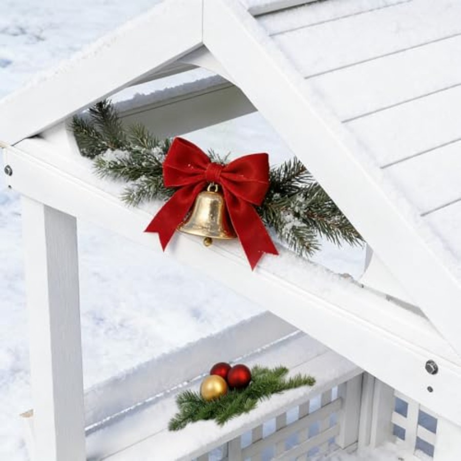 Casa de juegos de madera para  - Kids Outdoor Wooden Playhouse reseña y precio