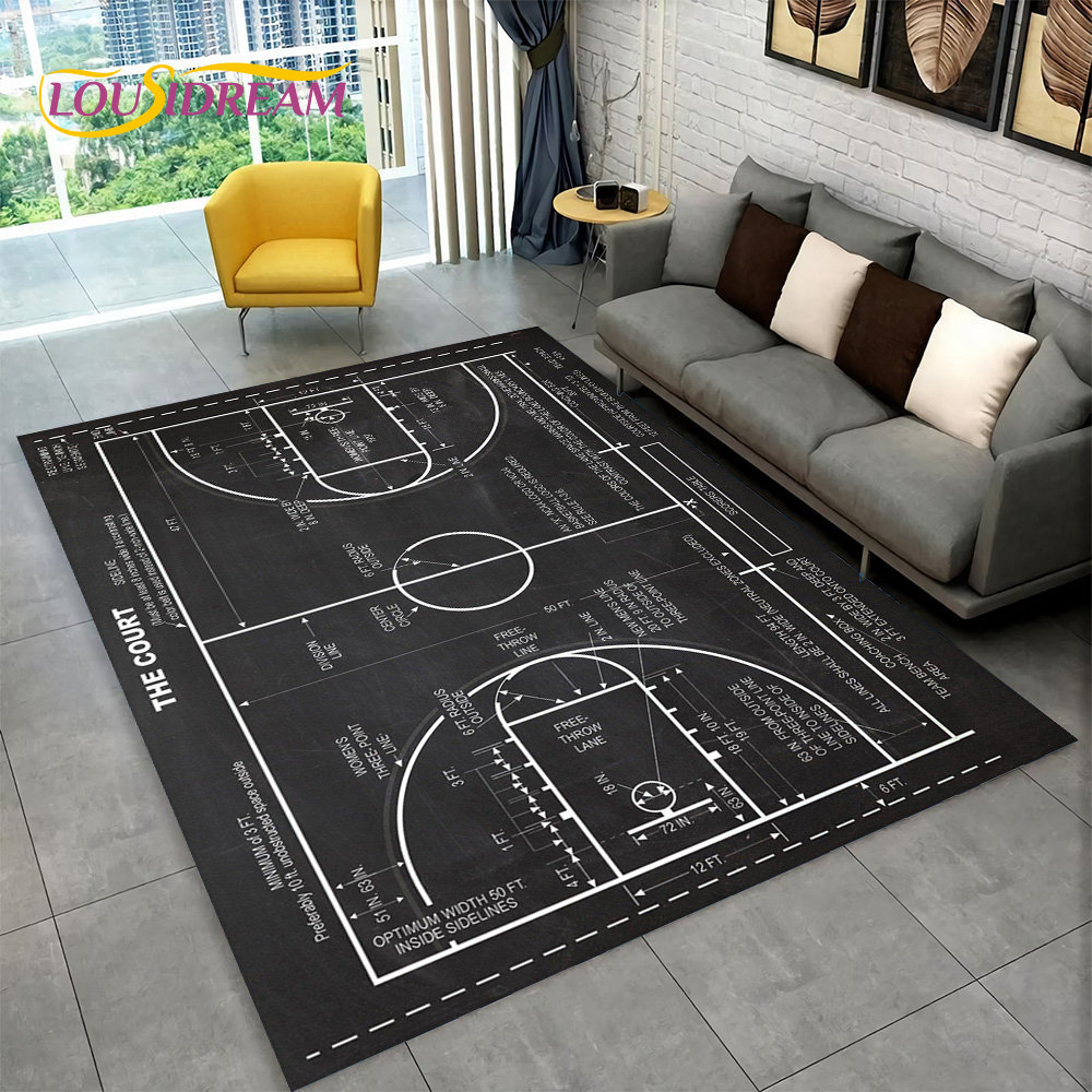 Alfombra grande de baloncesto  - Kids Outdoor Mat Waterproof reseña y precio