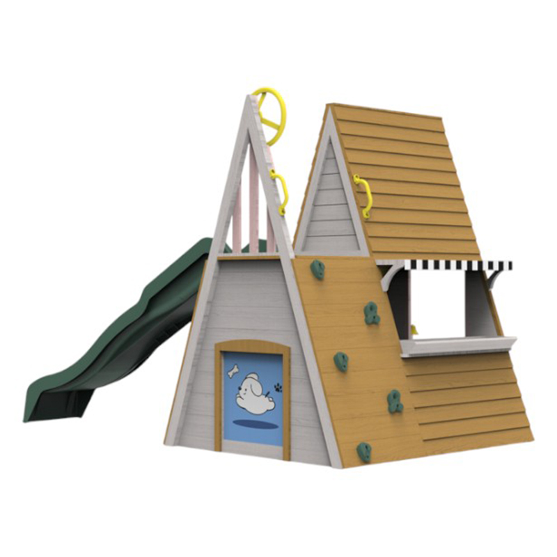 Equipo de Juegos Infantiles pa - Kids Outdoor Wooden Playhouse reseña y precio