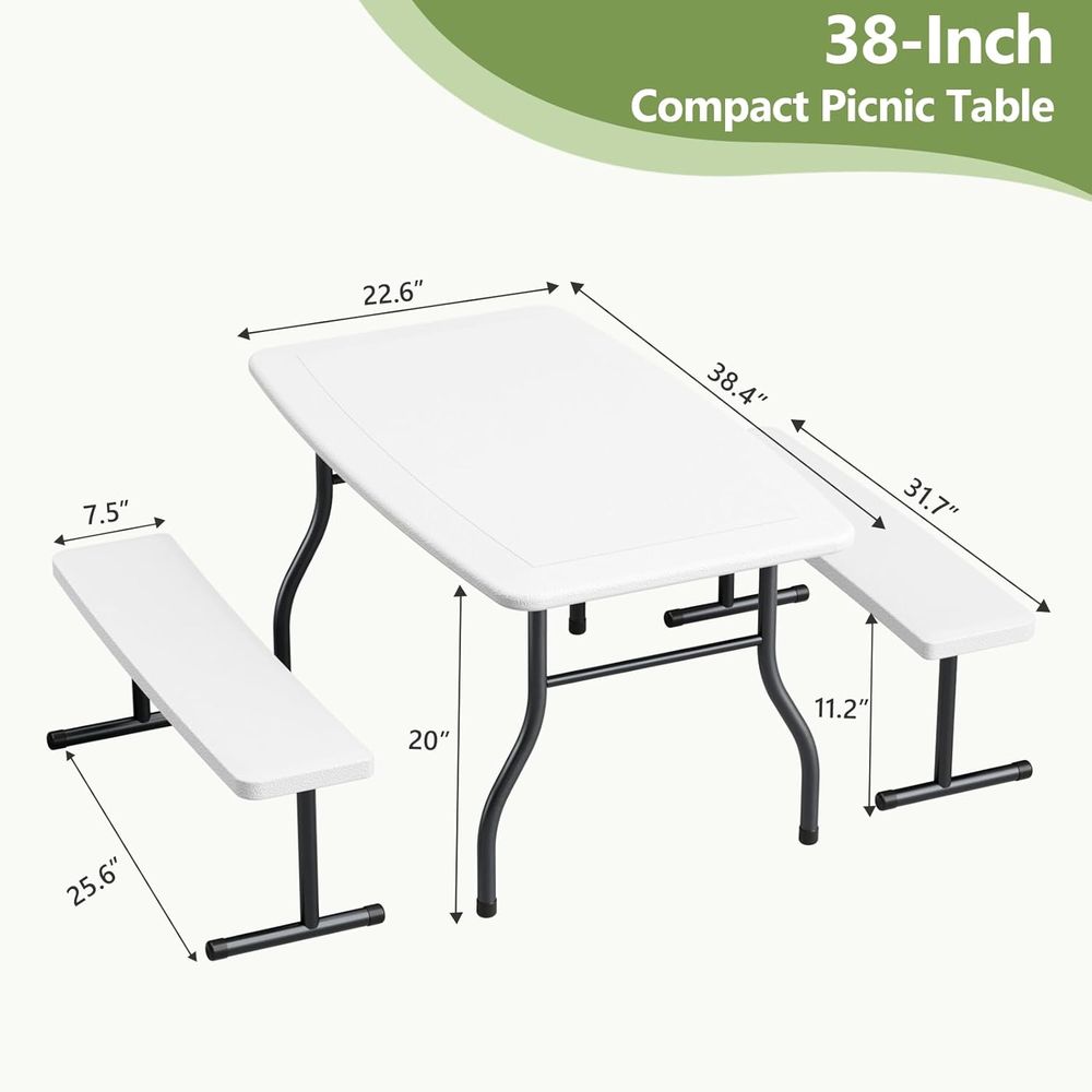Mesa de Picnic para Niños con  - Kids Outdoor Bench Table reseña y precio