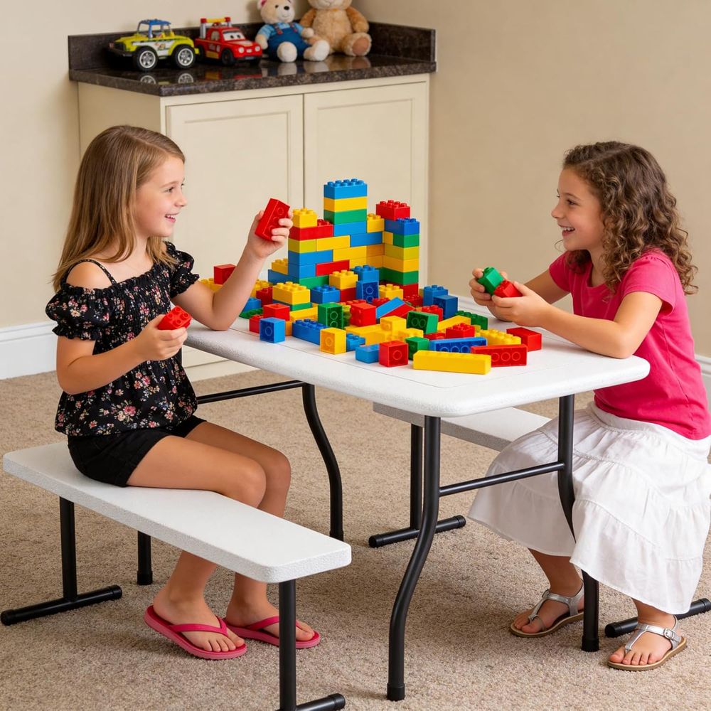 Mesa de Picnic para Niños con  - Kids Outdoor Bench Table reseña y precio