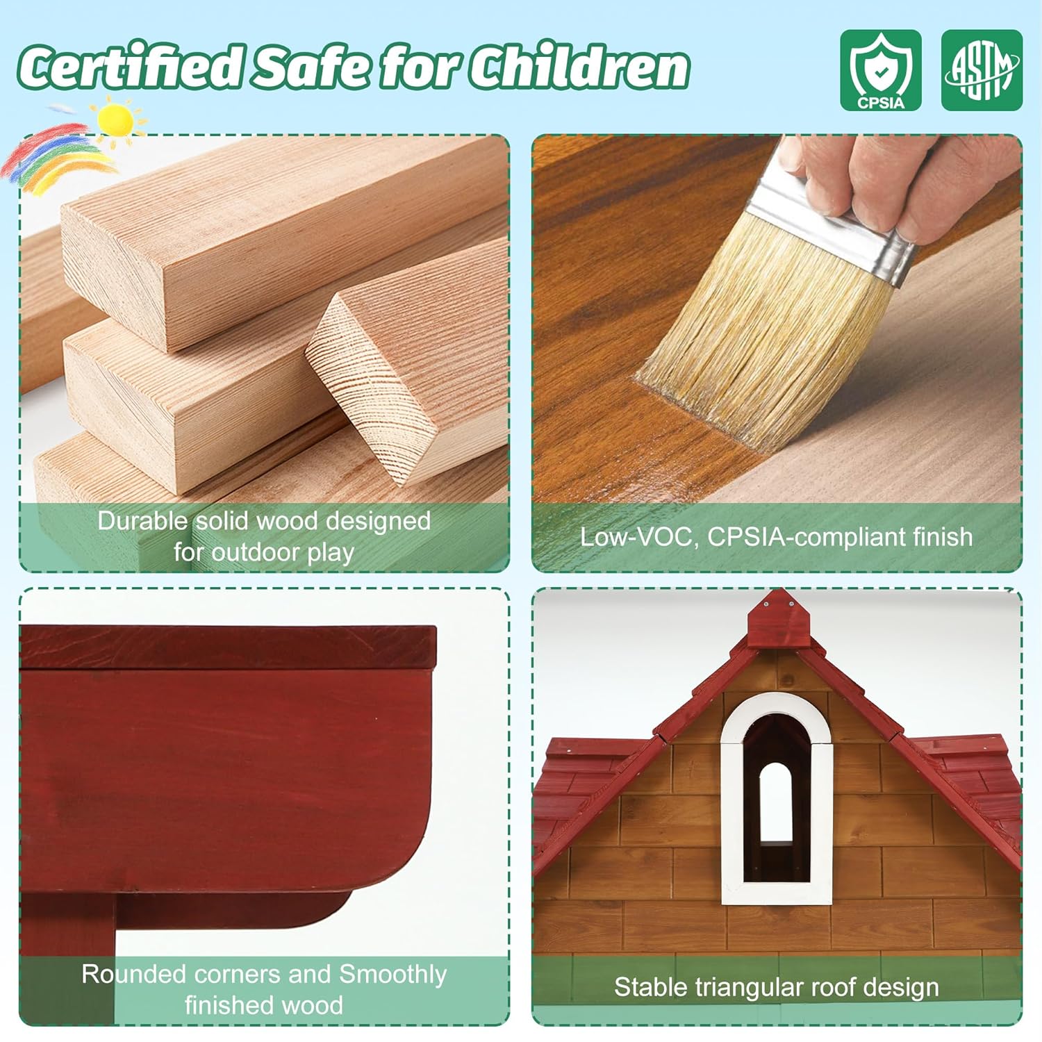 # Casita de Juegos de Madera p - Kids Outdoor Bench Table reseña y precio