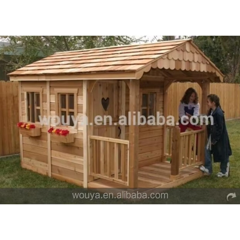 Casa de Juegos de Madera Prefa - Kids Outdoor Wooden Playhouse reseña y precio